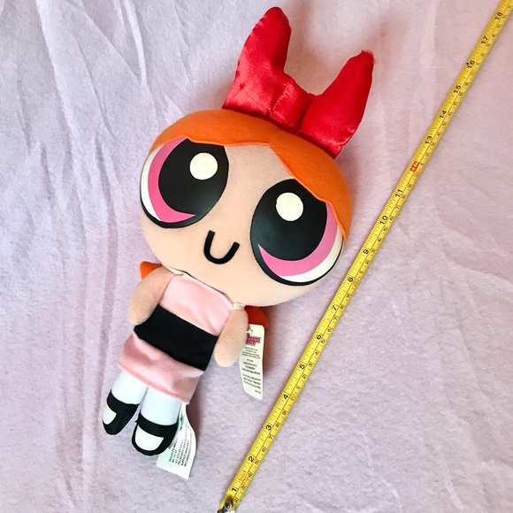 14” Blossom PowerPuff Girls plush doll Cartoon Network toy superhero kids show - Picture 8 of 8